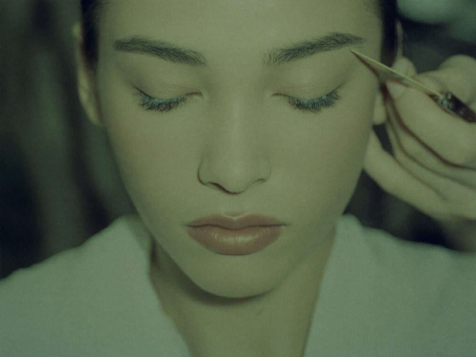 Augenbrauen und Make-Up